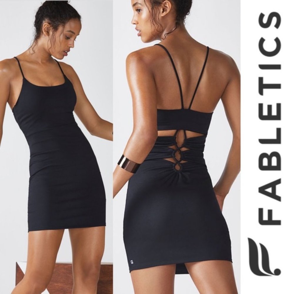 Fabletics Bailey Ruched Strappy Back Active Dress… - image 2